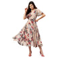 Rare Women Casual Nude Colour Maxi Floral Dress