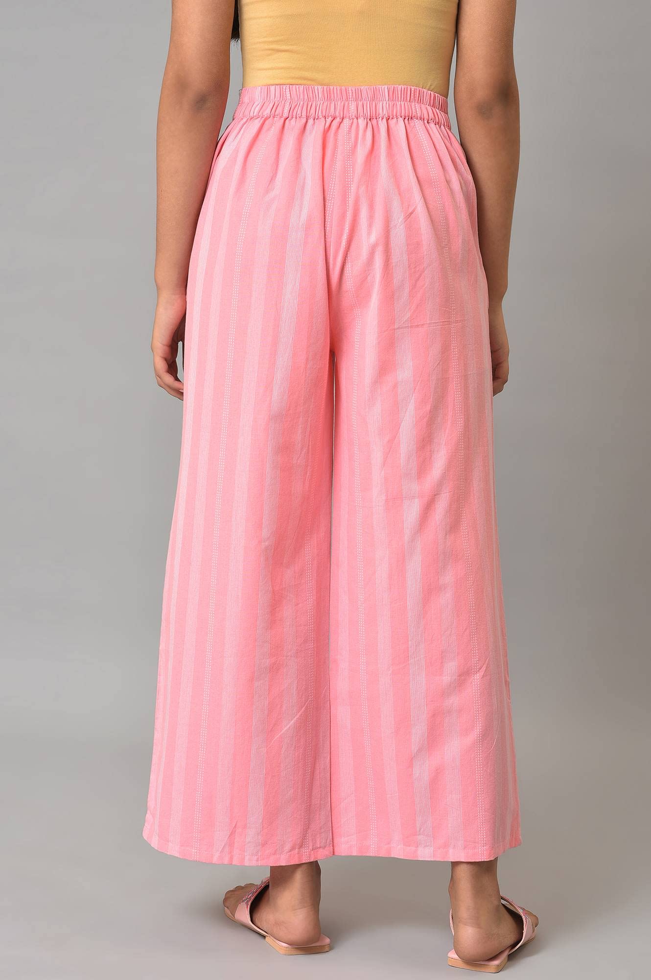 Aurelia Pure Cotton Strechable Palazzo Pants For Women | Ankle Length Palazzo Pants For Women | Pure Cotton Palazzo Pants For Wo