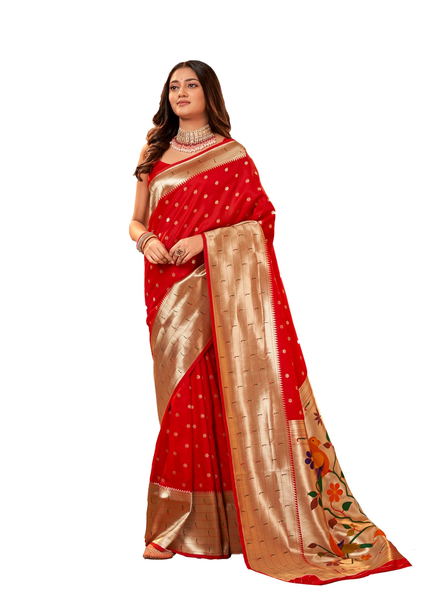 Pujia Mills Woman Pure Paithani Silk Banarasi Saree Indian Ethnic Wear Latest Kanjivaram Banarasi Saree In 2025 Woven Gold Zari