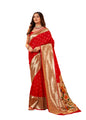 Pujia Mills Woman Pure Paithani Silk Banarasi Saree Indian Ethnic Wear Latest Kanjivaram Banarasi Saree In 2025 Woven Gold Zari