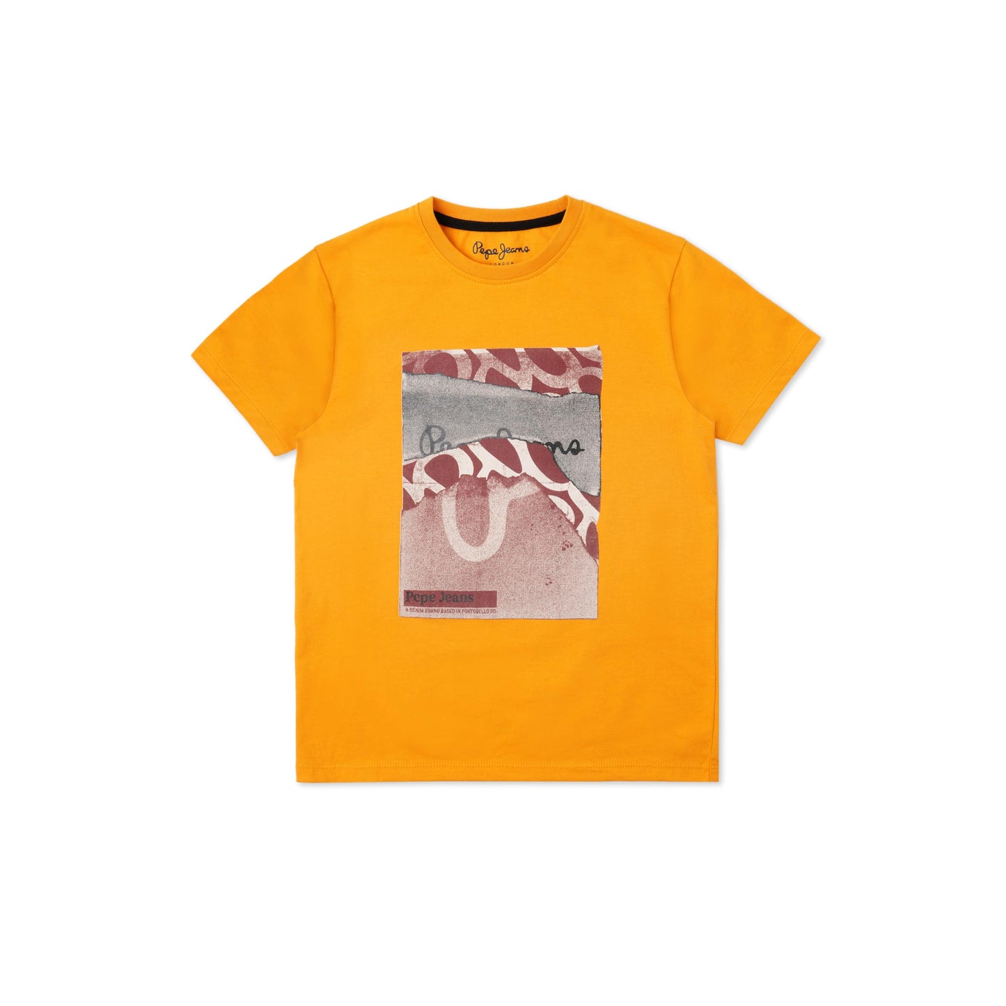 Pepe Jeans BoyS Regular Fit T-Shirt (Pb503797_Rugby Yellow