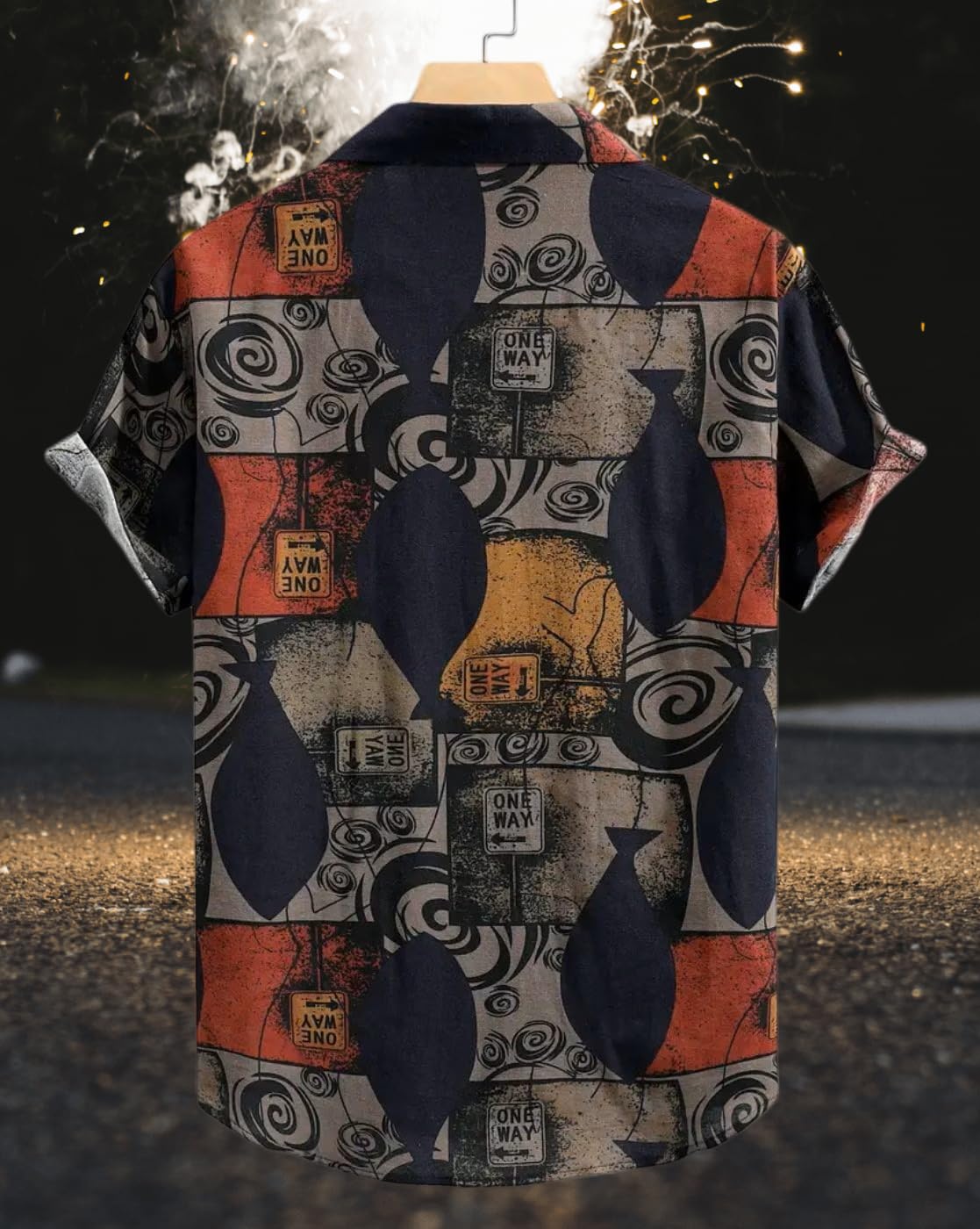 Indoprimo Casual Printed Half Sleeve Shirt For Men Multicoloured