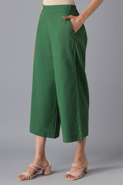Aurelia Cotton Blend Strechable Culotte For Women | Calf Length Culotte For Women | Cotton Blend Culotte For Women
