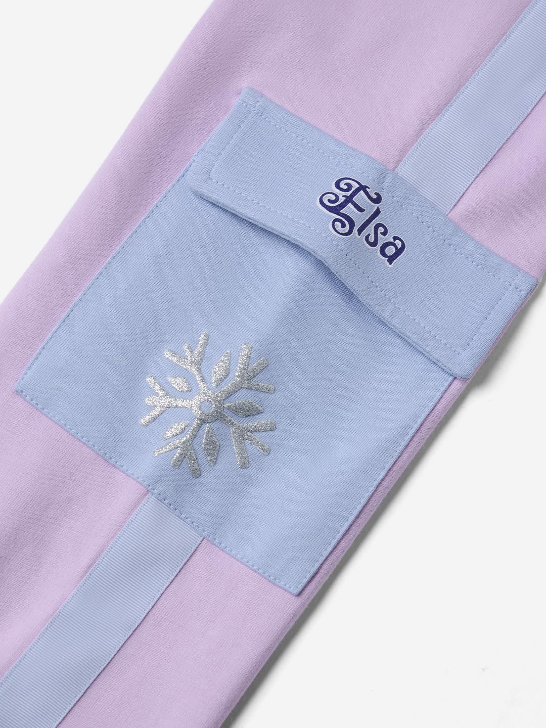 The Souled Store Disney: Magical Elsa Girls Cotton Drawstringed Purple Graphic Printed Regular Fit Cotton Joggers (2-8 Yrs)