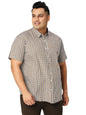 Thomas Scott Mens | Half Sleeve | Checks | Regular Fit Plus Size | 100% Cotton | Spread Collar | Casual Shirts (Available in Plu