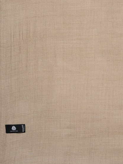 Pashmoda Men Sarmia Pure Wool Toosha Shawl (Beige Size 132X271 Cms)
