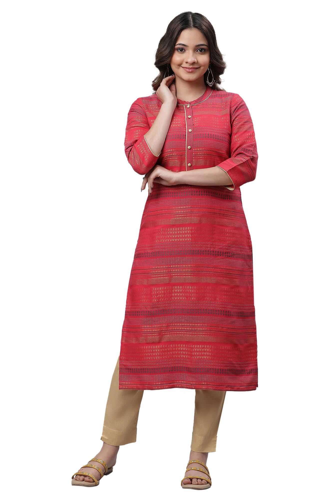Aurelia Women Kurta 23Aua14441-704245-Pink-Xs