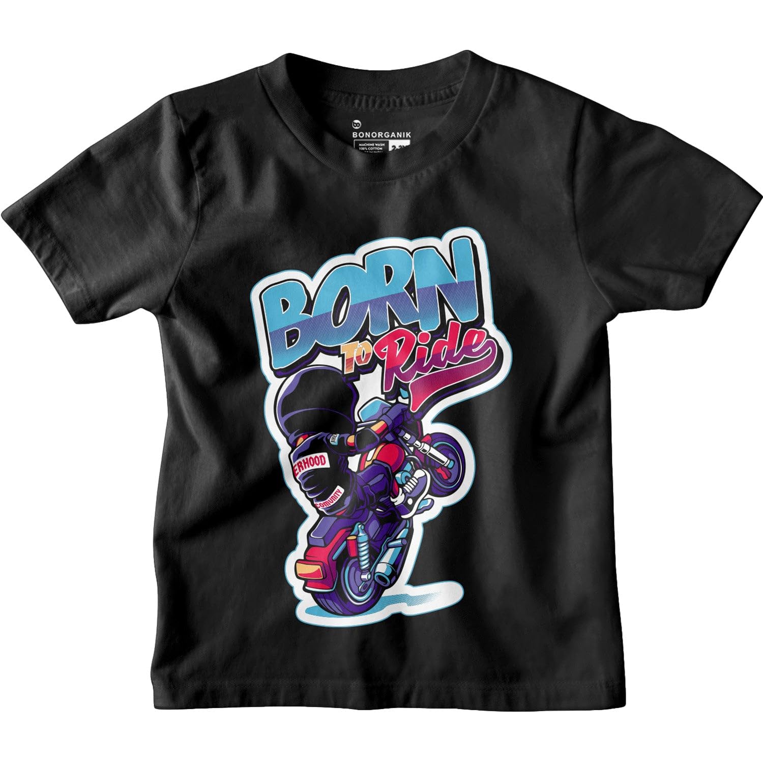 Bon Organik Boys Regular Fit T-Shirt (BON12179_Black