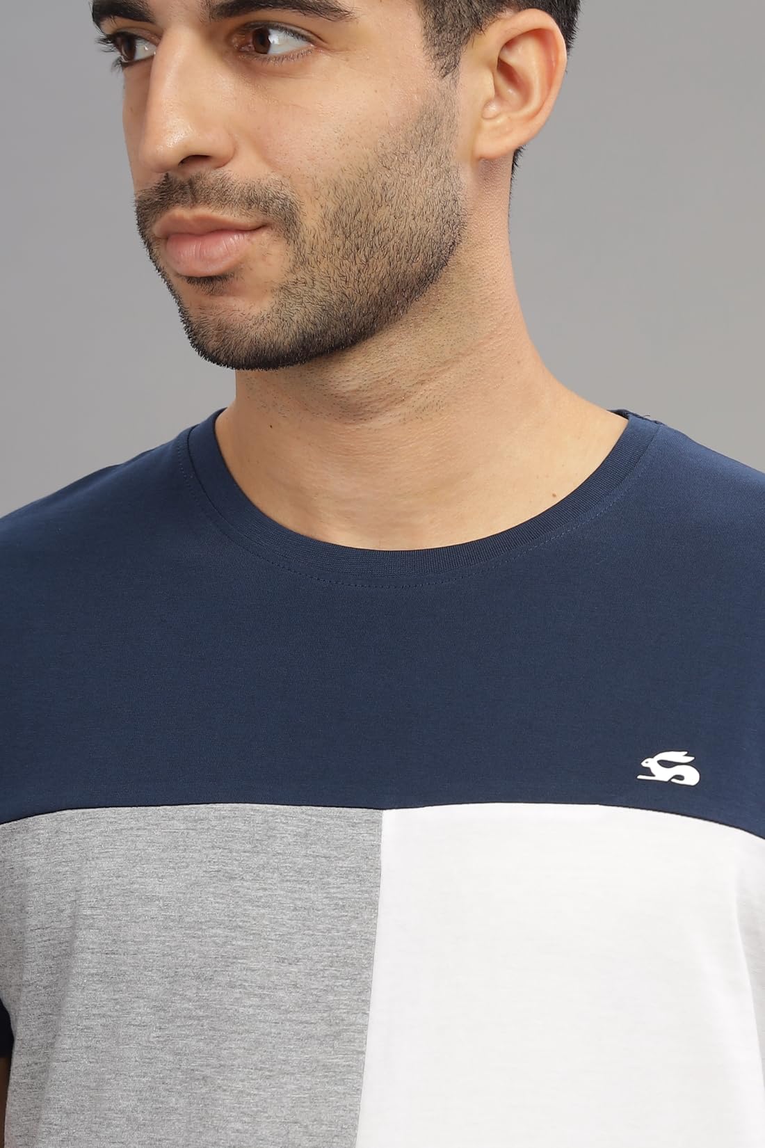 ADRO Tshirt for MenMulti Color T-Shirt for MenCotton T-ShirtMens TshirtRN8-24-NBGRRD