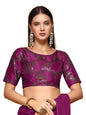 OOMPH! Readymade Blouse for Women, Brocade, Boat Neck, rbbl519