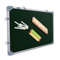 Eduway 2X3 Feet Kunj Non-Magnetic Double-Sided Chalk Board & White Board (Combo Pack) With 1 Wooden Duster, 2 Chalk Holders, 10