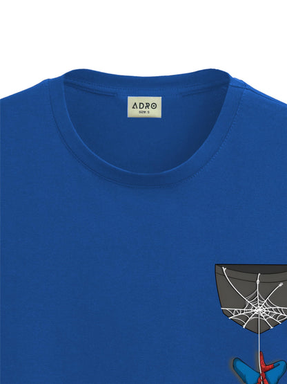 ADRO Tshirt for Men | Anime T Shirt for Men | 100% Cotton Tshirt | Graphic Printed T-Shirt | Chest Printed Tshirt | Spiderman Ts