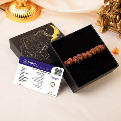 Astrotalk 7 Mukhi Rudraksha Bracelet | Powerful Shield of Positivity & Growth | Natural original Rudraksha Beads | Astrology Unisex Bracelet for Men & Women