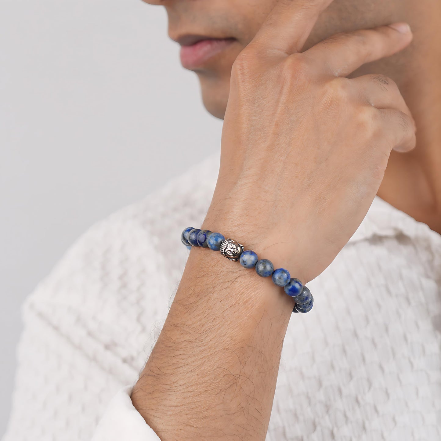 Astrotalk Lapis Lazuli Bracelet | Enhances Wisdom, Intuition & Mental Clarity | Certified Healing Crystal Astrology Bracelet for Men & Women | Lapis Lazuli stone