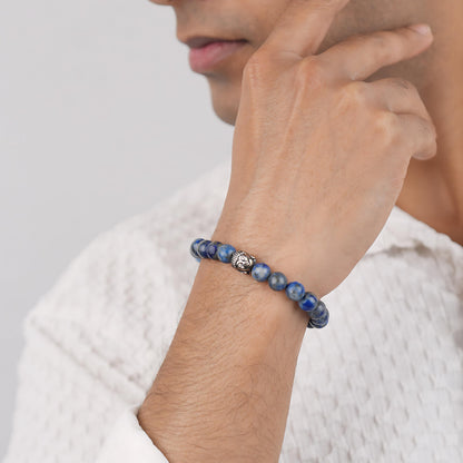 Astrotalk Lapis Lazuli Bracelet | Enhances Wisdom, Intuition & Mental Clarity | Certified Healing Crystal Astrology Bracelet for Men & Women | Lapis Lazuli stone