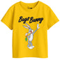 Bon Organik Girls Regular Fit T-Shirt (BON11408_Yellow