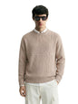 The Indian Garage Co Mens Oversized Fit Long Sleeves Crew Neck Solid Sweater