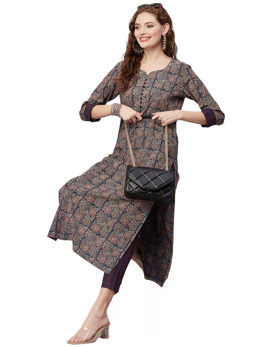 GoSriKi Women Kurta with Pant Set