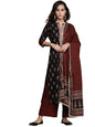 Libas WomenS Cotton Kurta Sets (20119O_Black