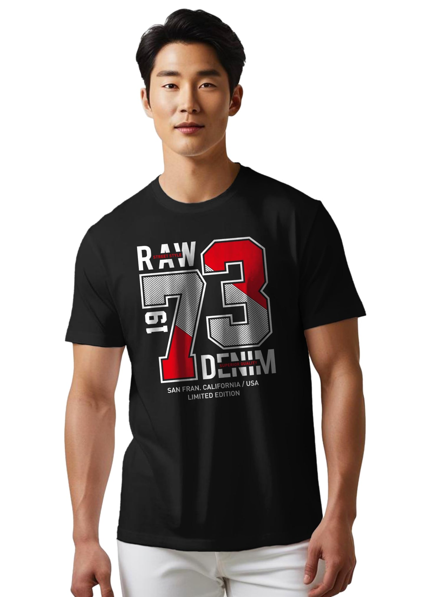 Peppyzone Mens Regular Fit T-Shirt (PZ-Number-1213_Black4
