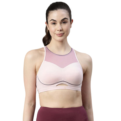 Enamor Womens Contour Bounce Control Medium Impact Eco-Friendly Antimicrobial Cotton Padded Wire Free Full Coverage Sports Slip