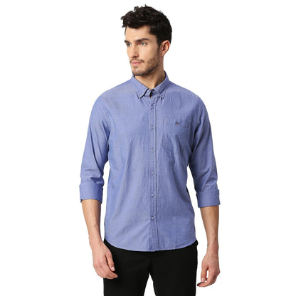 Thomas Scott Solid Color Long Sleeve Regular Fit Casual Shirt for Mens