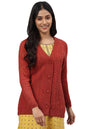 Aurelia Womens Covert Coat (22NOA40074-604381_Orange