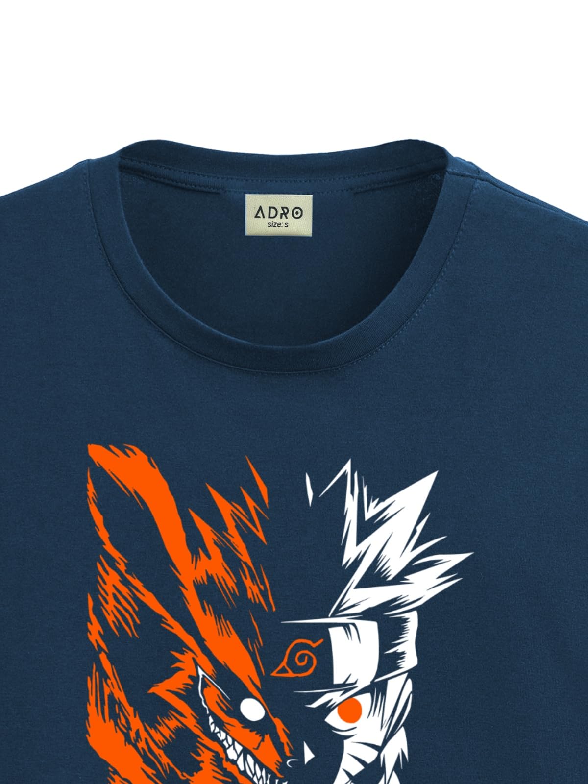 ADRO Mens Anime Naruto T Shirt - Premium Cotton Anime Tshirt - Perfect for Naruto Fans Print and Comfortable Fit Teal T-Shirt|RN