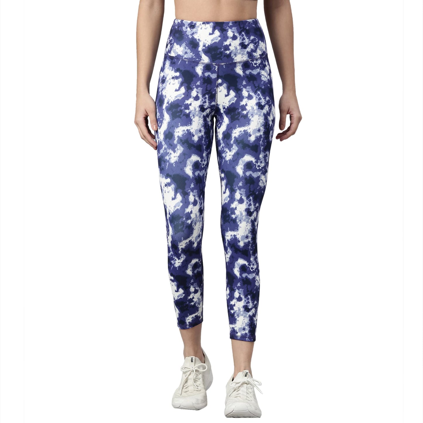 Enamor Athleisure Womens High Waisted Hugged Fit Quick Dry 4 Way Stretch Antimicrobial Yoga Gym Sports Activewear Tights Pants