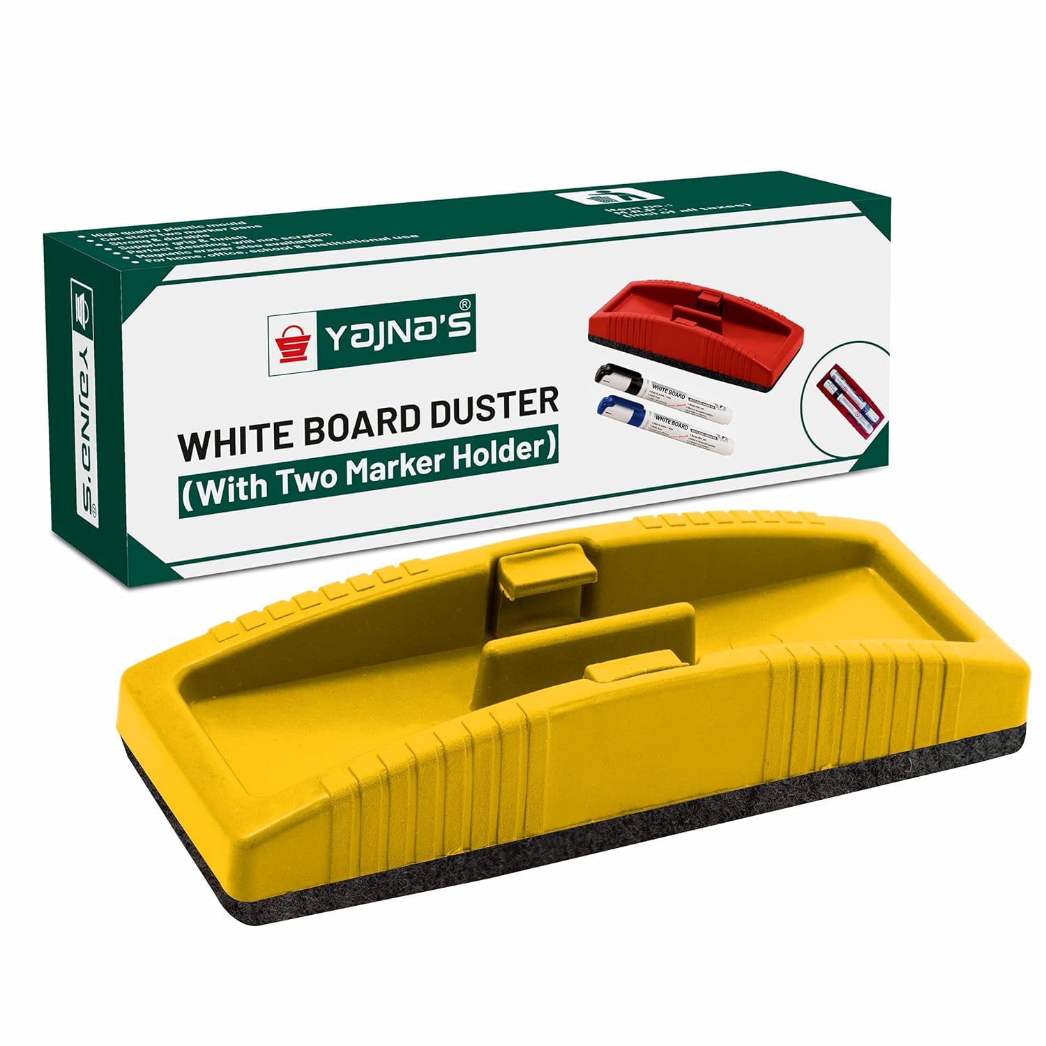 Yajnas Magnetic Whiteboard Duster, White Board Duster | Whiteboard Eraser For Erasing White Board Marker Or Chalk Board Writing
