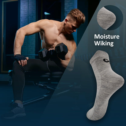 Xjarvis Rio Unisex Ankle Socks For Men & Women  Breathable & Odor-Free Cotton Socks For Gym, Running, Walking, Cycling, Daily &