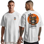 Peppyzone Mens Oversized Fit T-Shirt (PZ-OST-Trendy50_White
