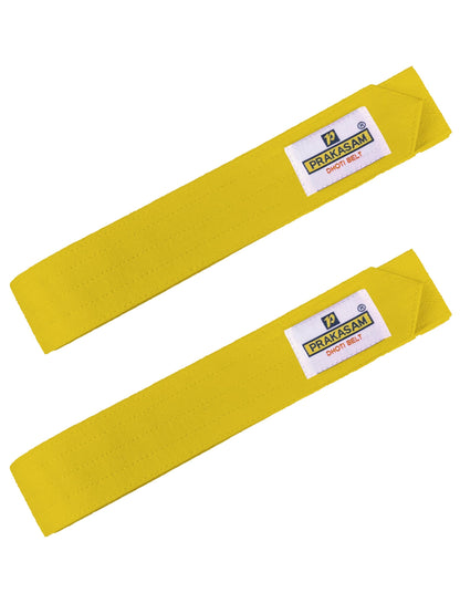PRAKASAM COTTON Mens Cotton Dhoti Belt | Durable Canvas Cotton Waist Belt for Traditional Dhoti | Adjustable & Comfortable Dhoti