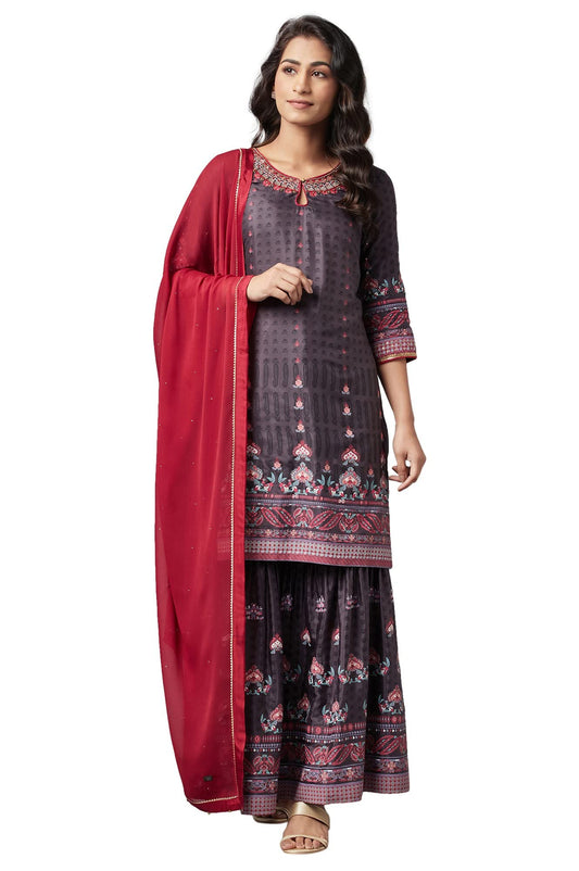 W for Woman womens Kurta, Sharara & Dupatta