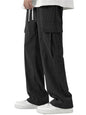 Greciilooks Cargo Joggers For Men  Cotton Loose Fit Utility Pants With 6 Pockets | Durable Outdoor & Hiking Trousers Black