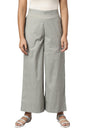 Aurelia Grey Printed Straight Palazzo (Size: M)-23Aua60005-505714