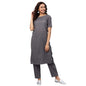 idaLia Women's Cotton Blend Flared Regular Kurti
