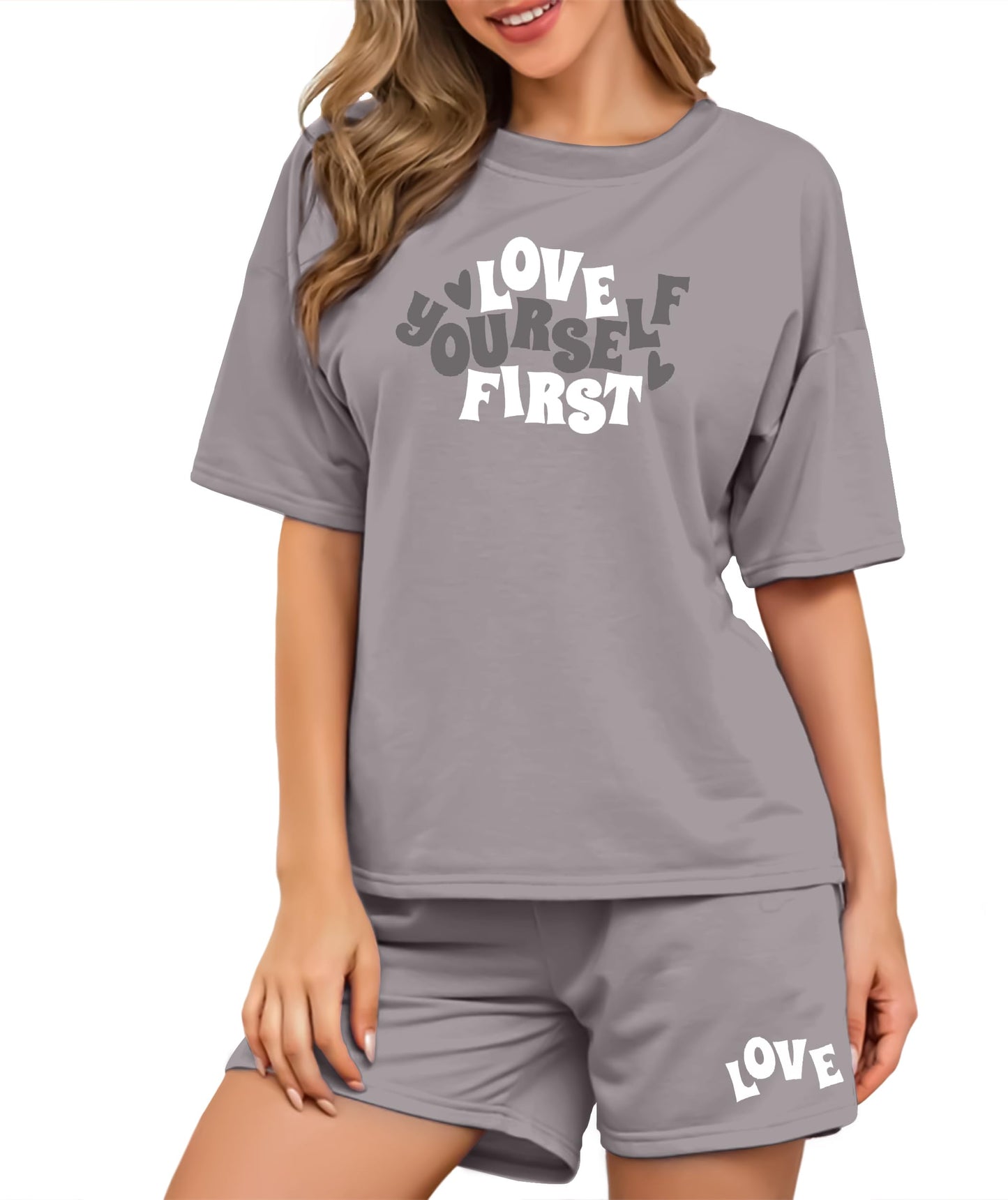 SHODOX Womens Cotton Blend Printed Tshirt and Shorts Co-ords Set (Pack of 1)