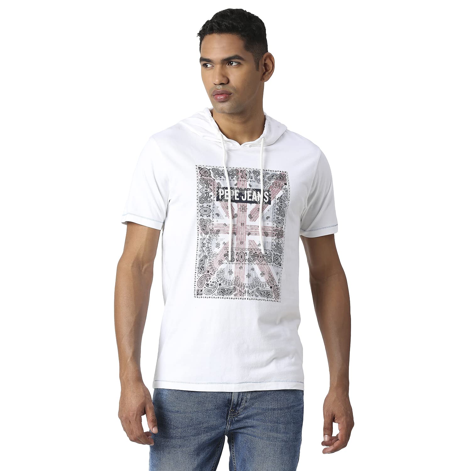 Pepe Jeans MenS Regular Fit T-Shirt (Pm508995800Xl_White