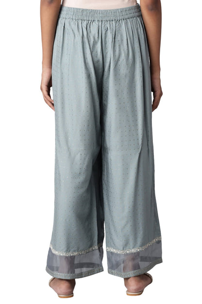 W for Woman W Strechable Parallel Pants for Women | Trousers for Women Blue