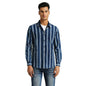 Pepe Jeans MenS Striped Regular Fit Shirt (Pm308591_Indigo Blue