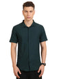 Ketch Mens Half Sleeve Slim Fit Shirt KHSH001681 Teal S