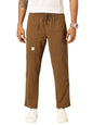 Thomas Scott Mens Relaxed Fit Pure Cotton Trousers Dark Khaki