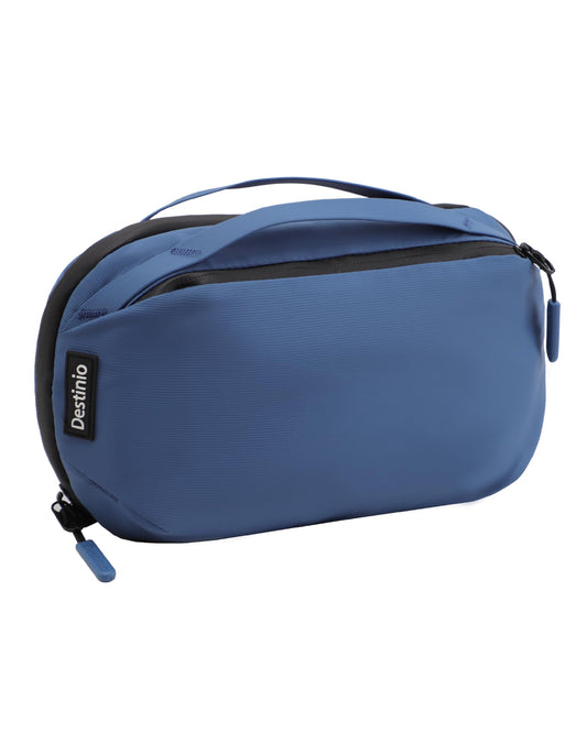 Destinio Toiletry Bag For Men And Women - Waterproof Organizer With Hanging Hook - Nylon Travel Pouch And Shaving Kit Bag For Me
