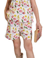 The Souled Store Little Fishy Girls Buttoned White All Over Printed Above The Knee Cotton Shorts