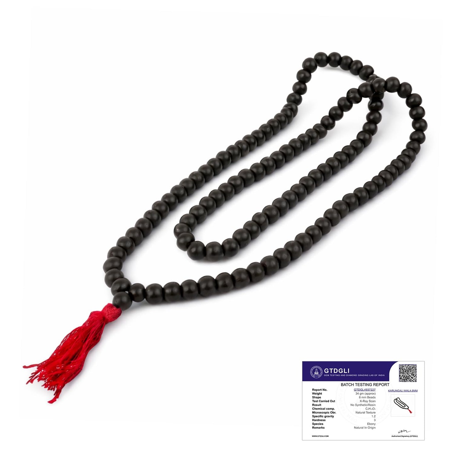 Astrotalk Certified 100% Natural Karungali Malai Original 108 Beads (8mm) | Blessings from Lord Murugan | Spiritual Mala for Peace, Power & Prosperity | Karungali Mala Original for Men & Women