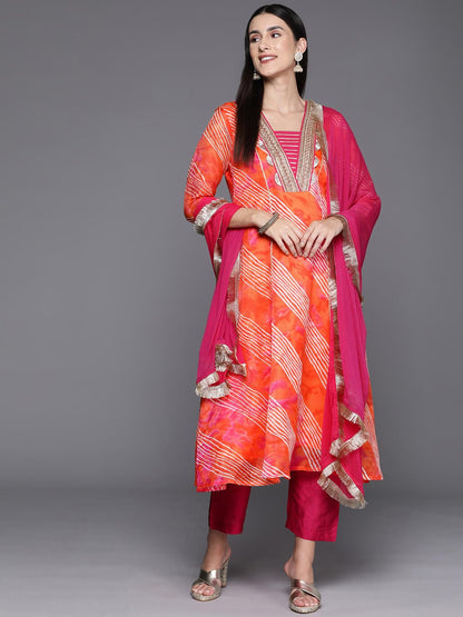 Varanga Womens Cotton Skater Kurta, Kurta Bottom Set, and Dupatta Set  Comfortable & Stylish Ethnic Wear for All-Day Wear in Vi