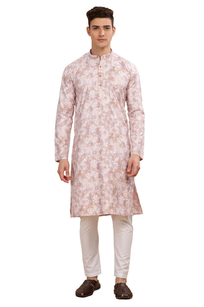 Be Active MenS Cotton Regular Kurta (C-399-4_Pink