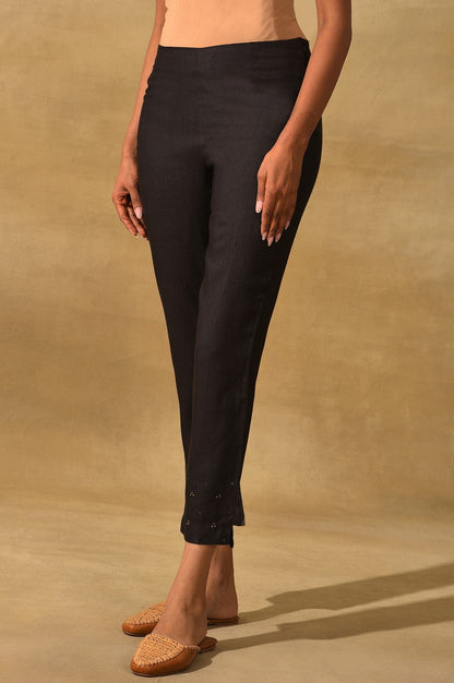 Folksong Strechable Slim Pants for Women | Trousers for Women | W for Woman