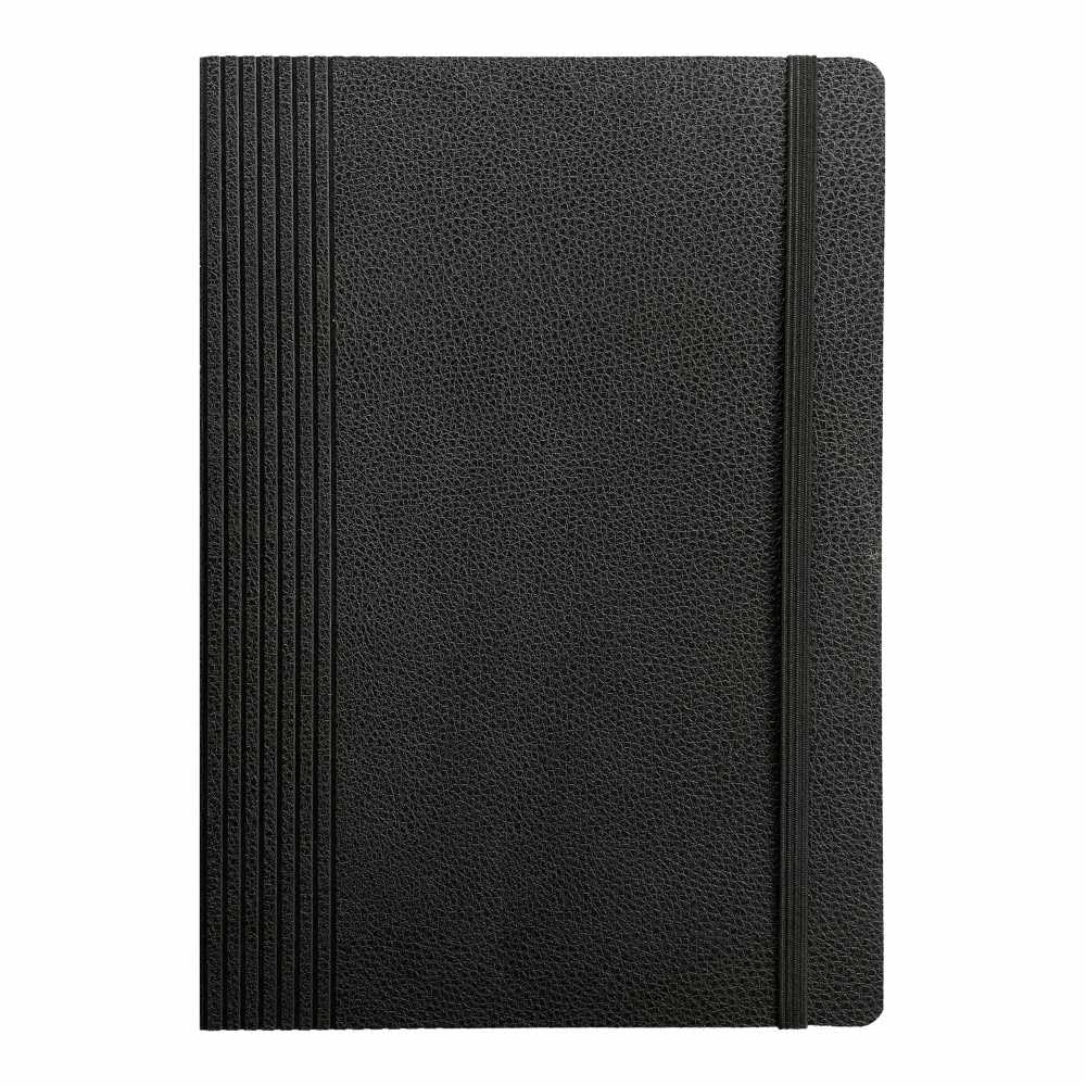 Anupam Sway Lined Journal Notebook, 192 Pages College Ruled Notebook, 80 Gsm Thick Paper, A5 Leather Textured Pu Cover With Desi
